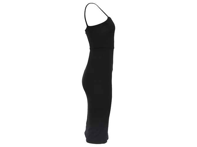 Abito midi aderente Max Mara in viscosa nera Nero - vista 3