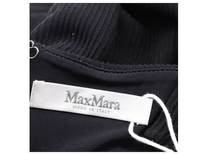 Abito midi aderente Max Mara in viscosa nera Nero - vista 5