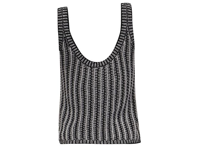 Top in maglia senza maniche a righe Arrigo di Max Mara in cotone multicolore - vista 4