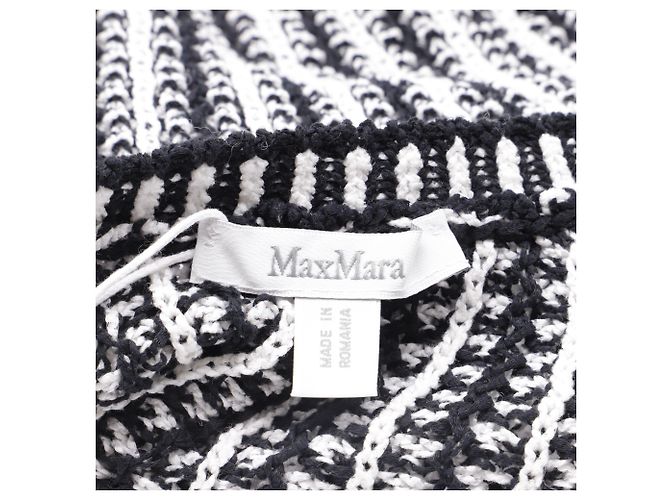 Top in maglia senza maniche a righe Arrigo di Max Mara in cotone multicolore - vista 5