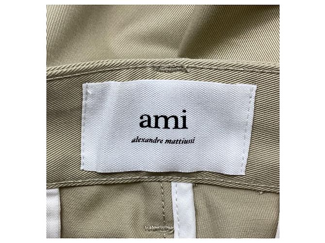 Bermuda AMI in cotone beige - vista 4