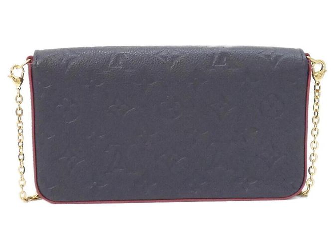 Pochette Felicie Monogram Empreinte Louis Vuitton M64099 Borsa a Spalla Rosso - vista 2