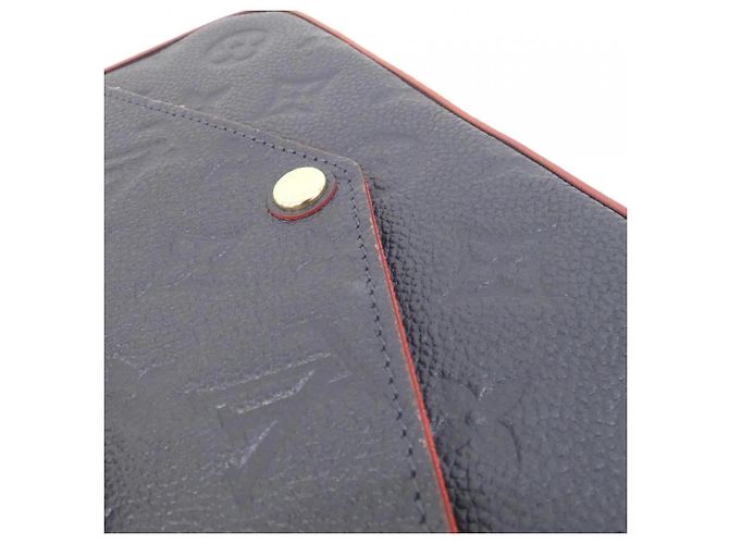 Pochette Felicie Monogram Empreinte Louis Vuitton M64099 Borsa a Spalla Rosso - vista 5