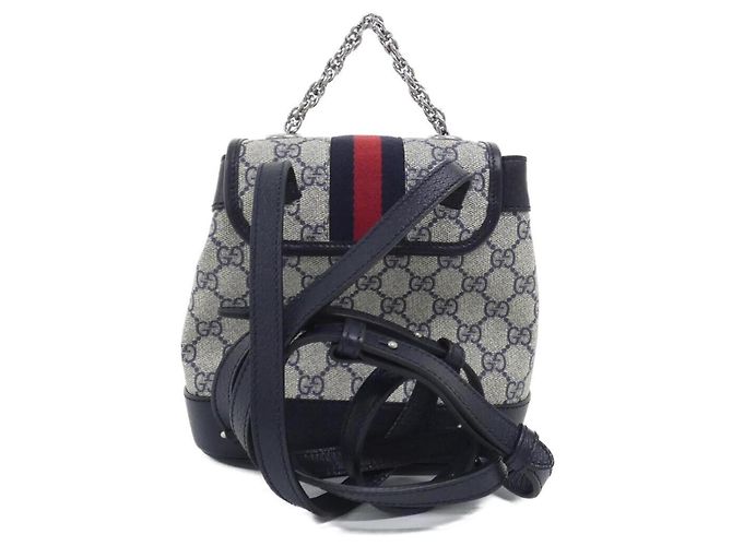 Zaino Gucci Ophidia 795221 96IWN Blu Beige - vista 2