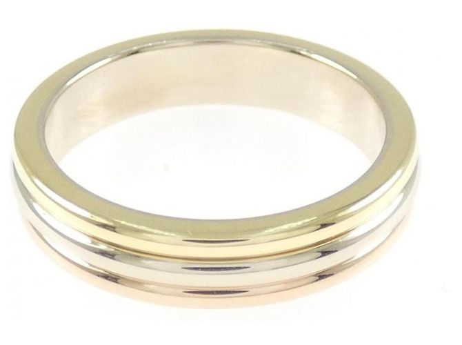 Cartier Dreifarbiger Ehering Silber Golden - Ansicht 2