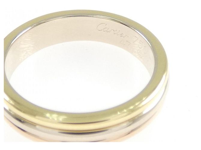 Cartier Dreifarbiger Ehering Silber Golden - Ansicht 3