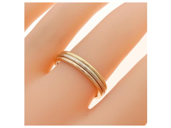 Anello nuziale Cartier in tre oro Argento D'oro - vista 4