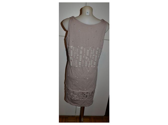 See By Chloé Vestido de Algodón Beige - vista 2