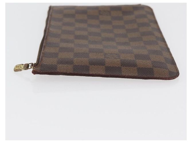 Louis Vuitton Neverfull Pochette Damier MM Marrone - vista 4