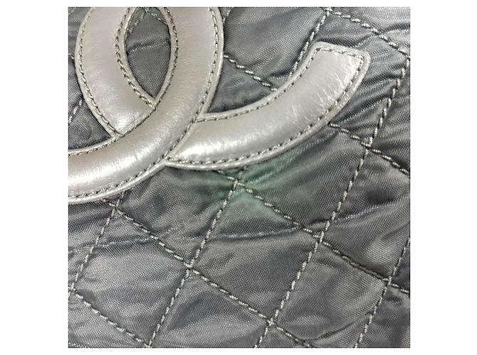 Borsa Tote Chanel Paris New York Line Coco Mark Marrone - vista 12
