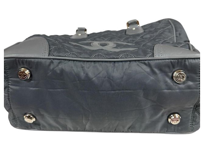 Borsa Tote Chanel Paris New York Line Coco Mark Marrone - vista 15