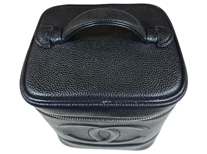 Chanel Vertical Vanity Case Handtasche Schwarz - Ansicht 15