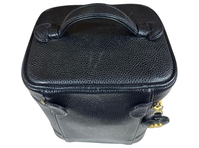 Chanel Vertical Vanity Case Handtasche Schwarz - Ansicht 16