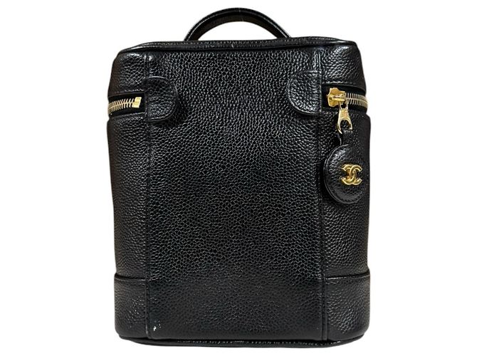 Chanel Vertical Vanity Case Handtasche Schwarz - Ansicht 3