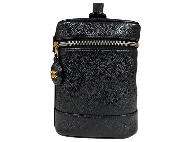 Chanel Vertical Vanity Case Handtasche Schwarz - Ansicht 4