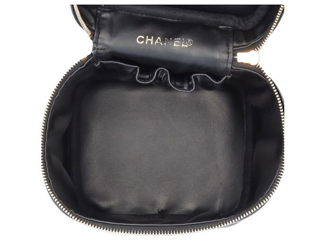 Chanel Vertical Vanity Case Handtasche Schwarz - Ansicht 8