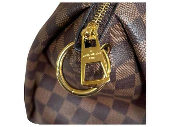 Borsa a Spalla Louis Vuitton Odeon Tote MM Damier Marrone - vista 10