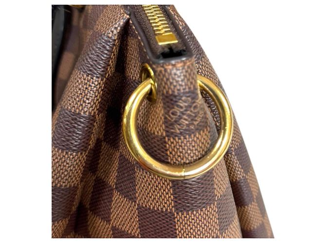Borsa a Spalla Louis Vuitton Odeon Tote MM Damier Marrone - vista 11