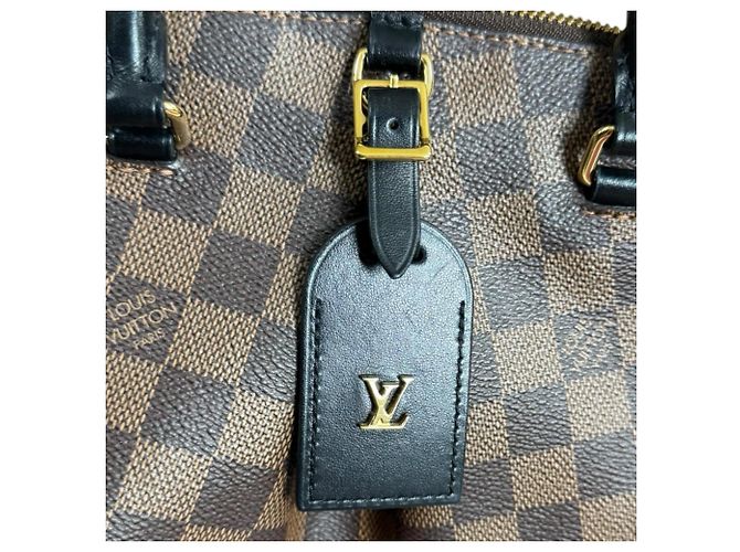 Borsa a Spalla Louis Vuitton Odeon Tote MM Damier Marrone - vista 12