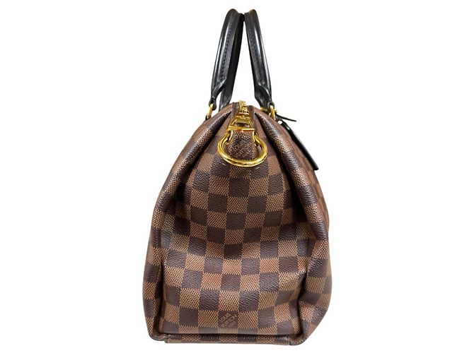Borsa a Spalla Louis Vuitton Odeon Tote MM Damier Marrone - vista 4