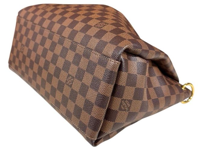 Borsa a Spalla Louis Vuitton Odeon Tote MM Damier Marrone - vista 6