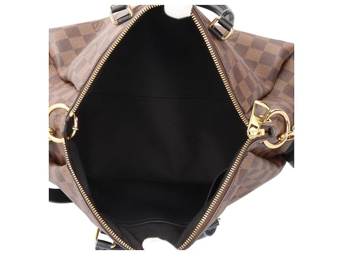 Borsa a Spalla Louis Vuitton Odeon Tote MM Damier Marrone - vista 7