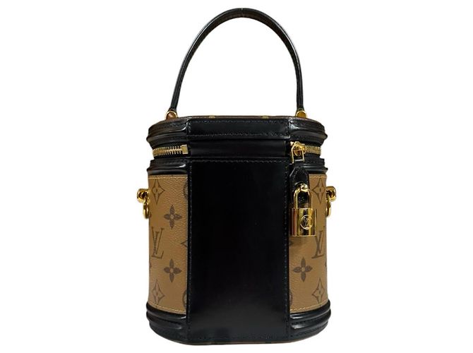 Borsa a tracolla Louis Vuitton Cannes Monogram Reverse Marrone - vista 3