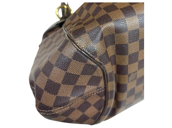 Borsa a tracolla Louis Vuitton Sistina GM Damier Marrone - vista 11