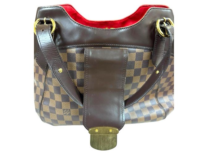 Borsa a tracolla Louis Vuitton Sistina GM Damier Marrone - vista 12