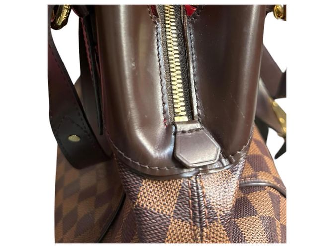 Borsa a tracolla Louis Vuitton Sistina GM Damier Marrone - vista 14