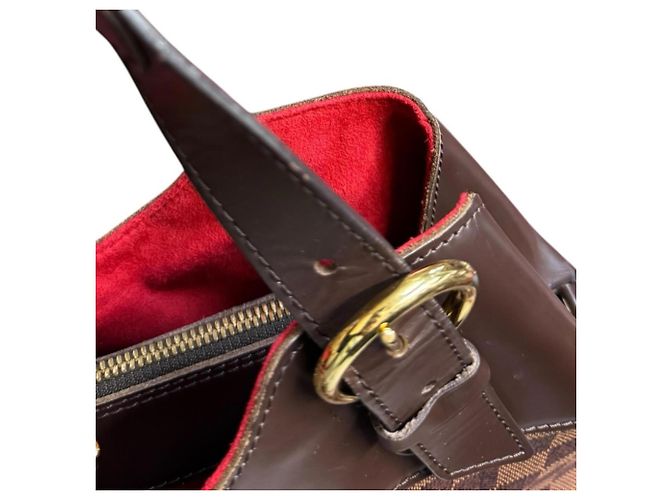 Borsa a tracolla Louis Vuitton Sistina GM Damier Marrone - vista 15