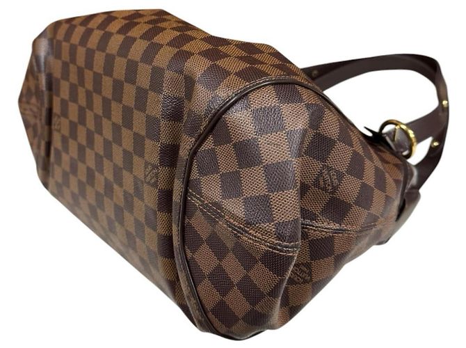 Borsa a tracolla Louis Vuitton Sistina GM Damier Marrone - vista 6