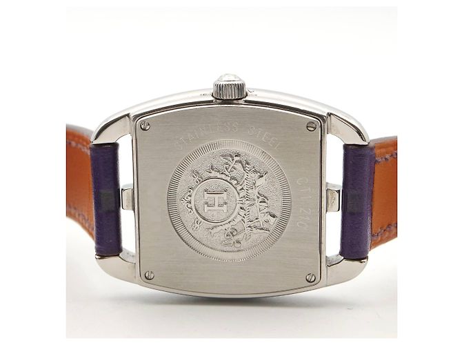 Hermès Hermes Cape Cod Tonneau Double Tour Uhr - Ansicht 6