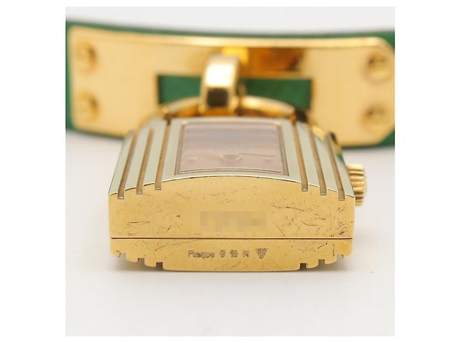 Reloj Hermès Kelly Oro Chapado Correa de Cuero - vista 14