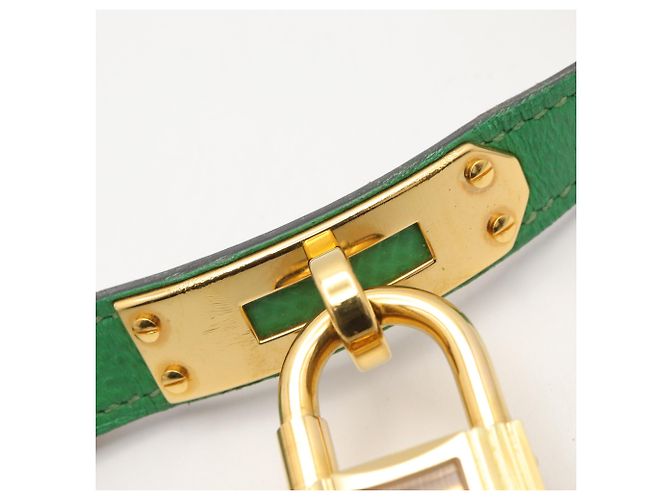 Reloj Hermès Kelly Oro Chapado Correa de Cuero - vista 15