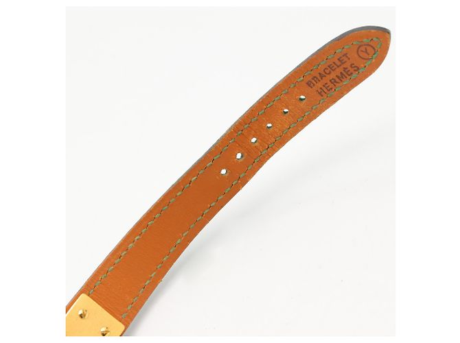 Reloj Hermès Kelly Oro Chapado Correa de Cuero - vista 20