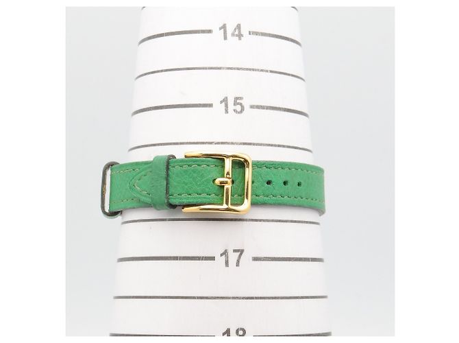 Reloj Hermès Kelly Oro Chapado Correa de Cuero - vista 8