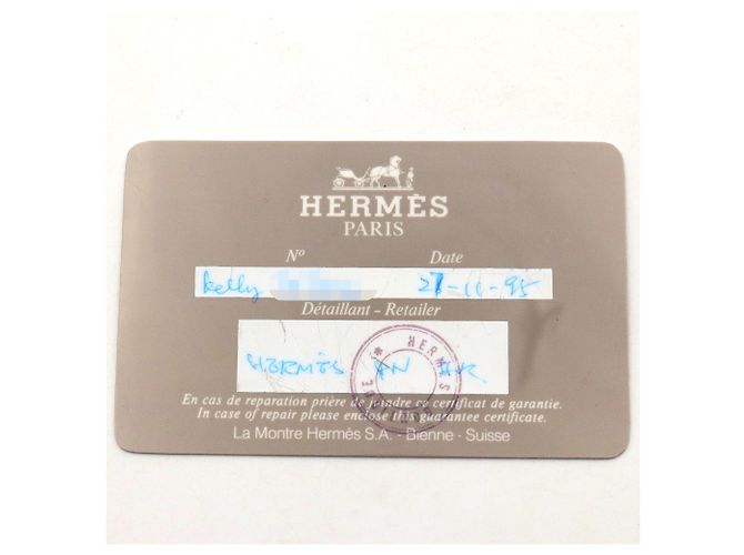 Reloj Hermès Kelly Oro Chapado Correa de Cuero - vista 9