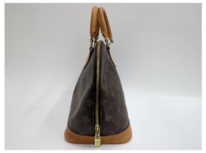Borsa Louis Vuitton Alma Monogram Canvas PM Marrone - vista 6