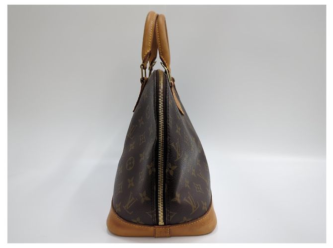 Borsa Louis Vuitton Alma Monogram Canvas PM Marrone - vista 7