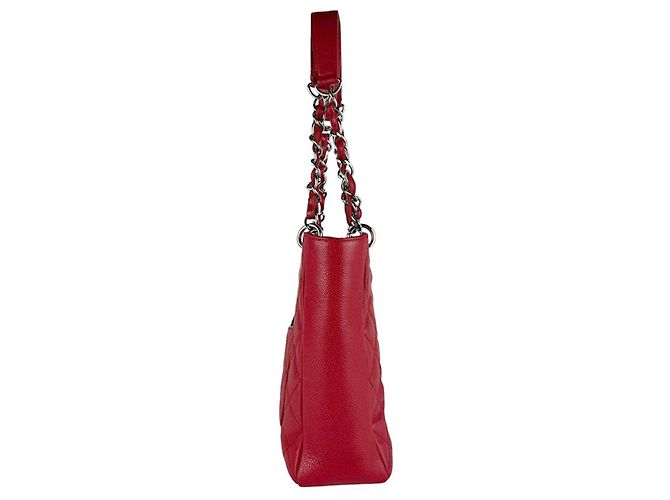 Chanel Red Grained Calfskin Handbag - view 2