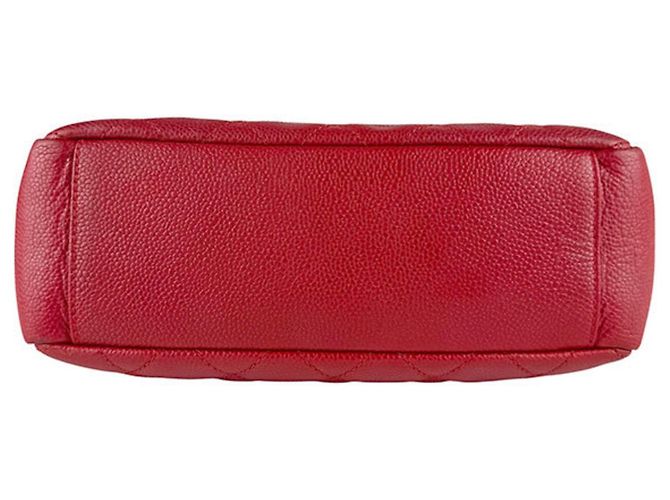 Chanel Red Grained Calfskin Handbag - view 4