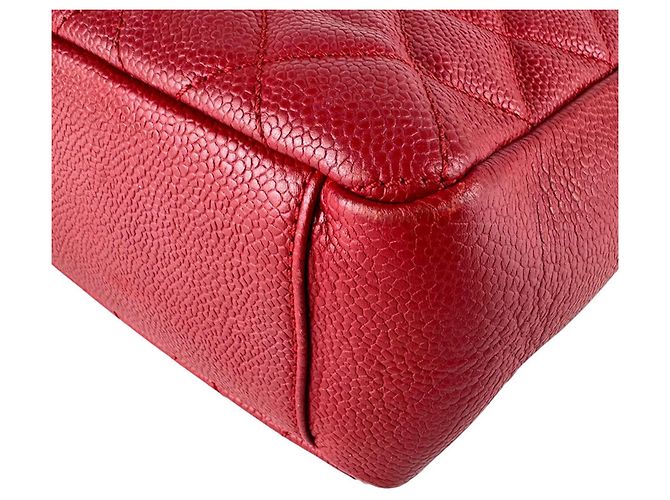 Chanel Red Grained Calfskin Handbag - view 9
