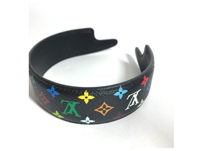 Cerchietto Louis Vuitton Monogram Multicolor Nero - vista 2