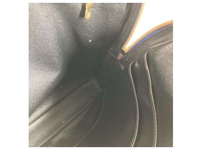 Borsa Louis Vuitton Epi Porte Documents Voyage Blu - vista 18