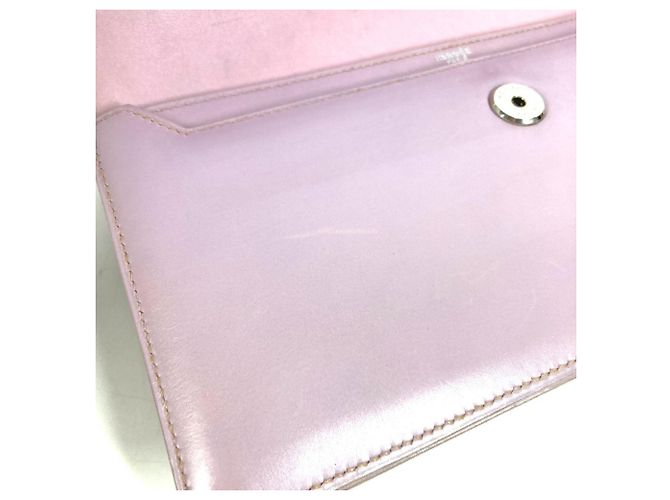 Hermès Clutch in pelle Hermes Rosa Porpora - vista 13