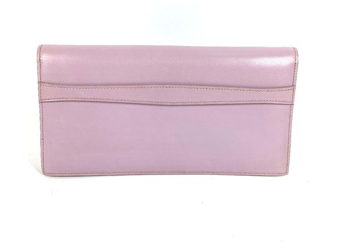 Hermès Clutch in pelle Hermes Rosa Porpora - vista 2