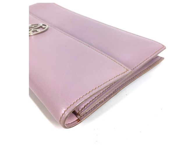 Hermès Clutch in pelle Hermes Rosa Porpora - vista 3