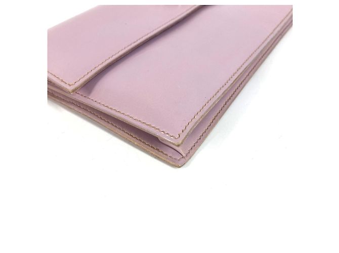 Hermès Clutch in pelle Hermes Rosa Porpora - vista 4
