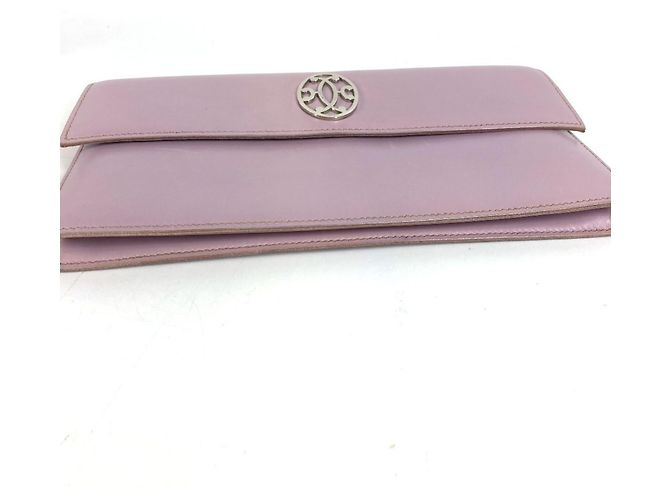 Hermès Clutch in pelle Hermes Rosa Porpora - vista 5